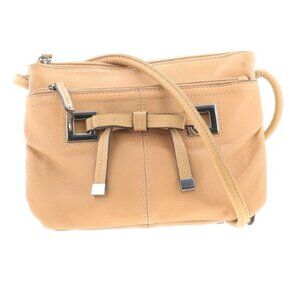 Clarks Crossbody Lather Bag, Tan
